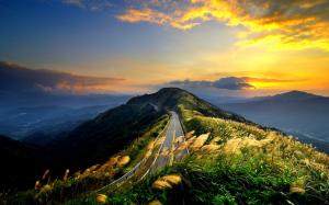 Road Sunset  HD Picture wallpaper thumb