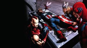 comics, marvel, thor, captain america, iron man wallpaper thumb