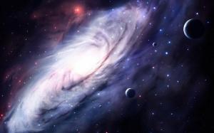 Cosmos, galaxy, light, planets wallpaper thumb