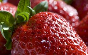 Strawberry, Close Up, Fresh, Leaves, Fruit, Food wallpaper thumb