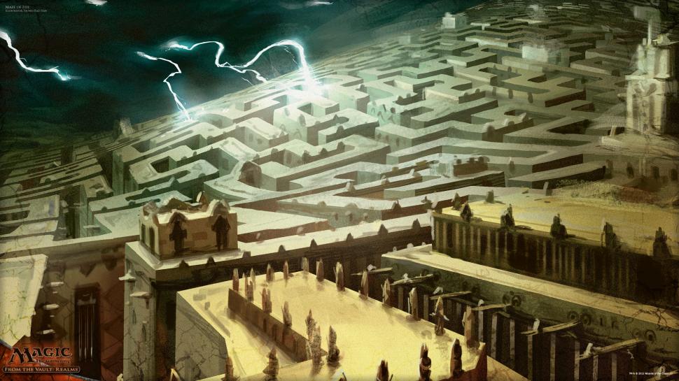 Magic: The Gathering Labyrinth Lightning Maze HD wallpaper,fantasy HD wallpaper,the HD wallpaper,magic HD wallpaper,lightning HD wallpaper,gathering HD wallpaper,labyrinth HD wallpaper,maze HD wallpaper,1920x1080 wallpaper