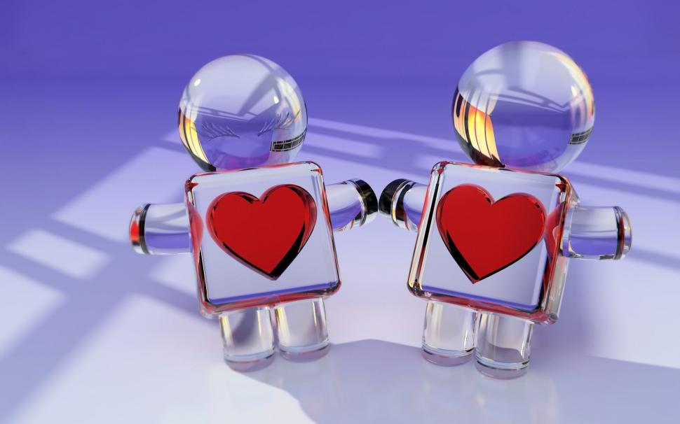 Toys, couple, heart, glass, love wallpaper,toys HD wallpaper,couple HD wallpaper,heart HD wallpaper,glass HD wallpaper,love HD wallpaper,1920x1200 wallpaper