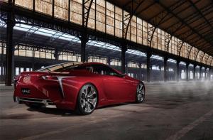 lexus, lf-lc, concept, rear view, red wallpaper thumb