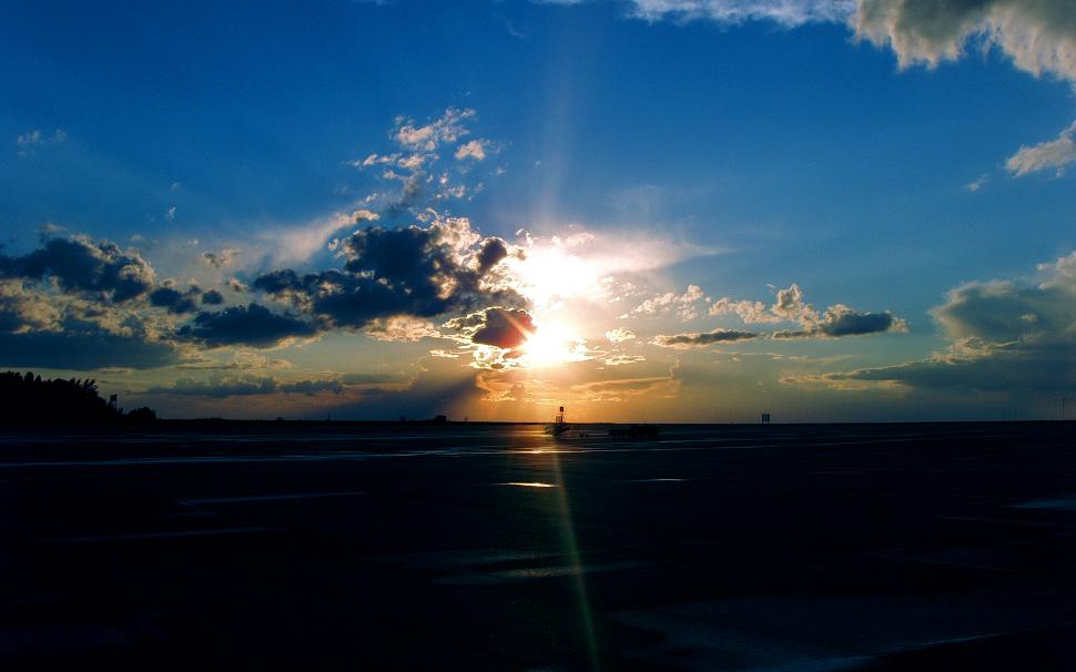 Airport Sunset wallpaper,sunset HD wallpaper,airport HD wallpaper,2560x1600 wallpaper