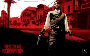 Red Dead Redemption Revolver Cowboy Wild West Red HD wallpaper thumb