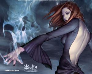 Buffy the Vampire Slayer, Dark Horse, Witch, Backless wallpaper thumb