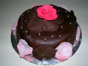 Pink Frosting Rose On Top wallpaper thumb