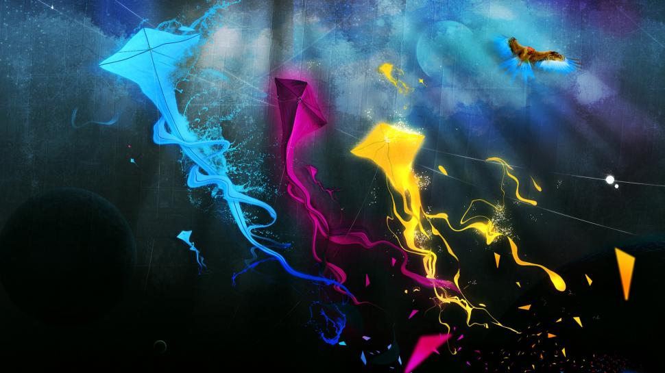 Colorful Kites HD 1080p wallpaper,colorful HD wallpaper,1080p HD wallpaper,kites HD wallpaper,1920x1080 wallpaper