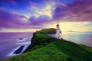 Faroe Islands Lighthouse wallpaper thumb