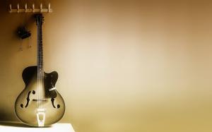 Solitary Guitar wallpaper thumb