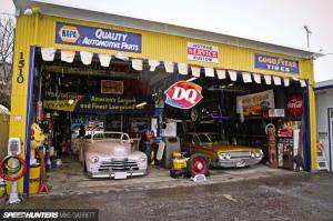 Classic Car Classic Hot Rod Garage Rain HD wallpaper thumb