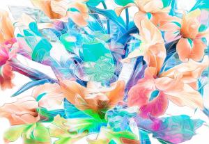 3D Graphics Flowers wallpaper thumb