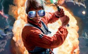 Luke Skywalker with sunglasses wallpaper thumb