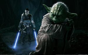 Star Wars The Force Unleashed Jedi Lightsaber Yoda HD wallpaper thumb