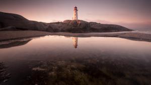 Reflection Of A Lighthouse wallpaper thumb