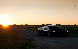 Lamborghini Murcielago Sunset Sun Sunlight HD wallpaper thumb