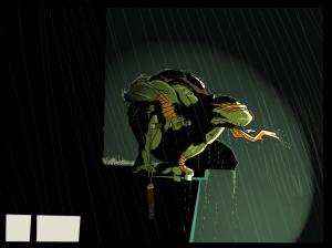 Teenage Mutant Ninja Turtles Michelangelo Rain HD wallpaper thumb