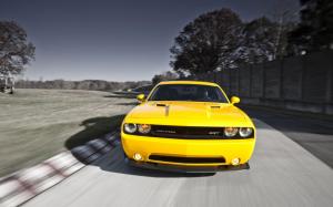 dodge challenger, srt8 392, cars, style, yellow, speed wallpaper thumb