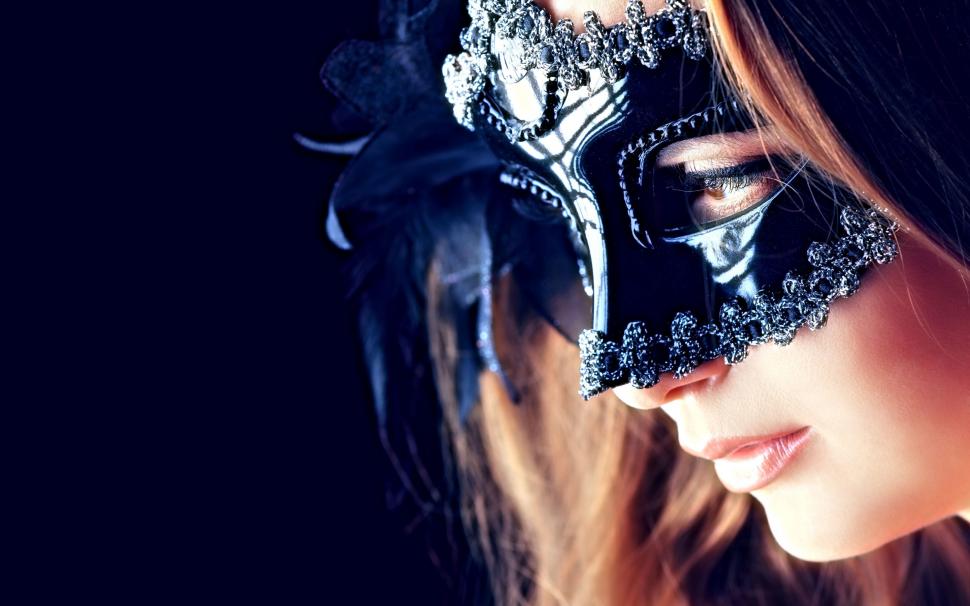 Mysterious girl, mask, eyes, mouth wallpaper,Mysterious HD wallpaper,Girl HD wallpaper,Mask HD wallpaper,Eyes HD wallpaper,Mouth HD wallpaper,2880x1800 wallpaper