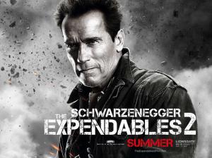 Arnold Schwarzenegger in The Expendables 2 movie HD wallpaper thumb
