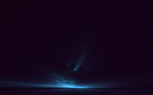 black, blue, landscape, stars, aurorae, sky wallpaper thumb