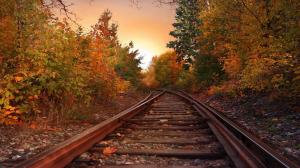 Autumn Rail HD wallpaper thumb