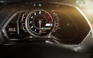 Lamborghini Aventador Gauges Dash Interior Carbon Fiber HD wallpaper thumb