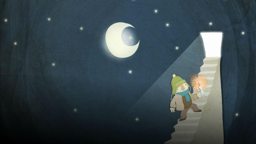 Stairs Moon Stars Night Candle HD wallpaper,digital/artwork HD wallpaper,night HD wallpaper,stars HD wallpaper,moon HD wallpaper,stairs HD wallpaper,candle HD wallpaper,1920x1080 wallpaper