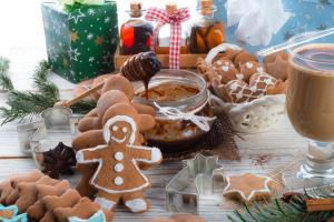 Baking Cookies Holidays Christmas Bowknot Food wallpaper thumb