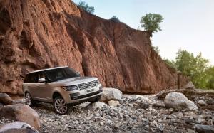 Range Rover SUV Off Road Rocks Stones HD wallpaper thumb