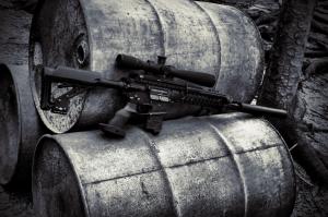 Gun, Sniper Rifles, Monochrome wallpaper thumb