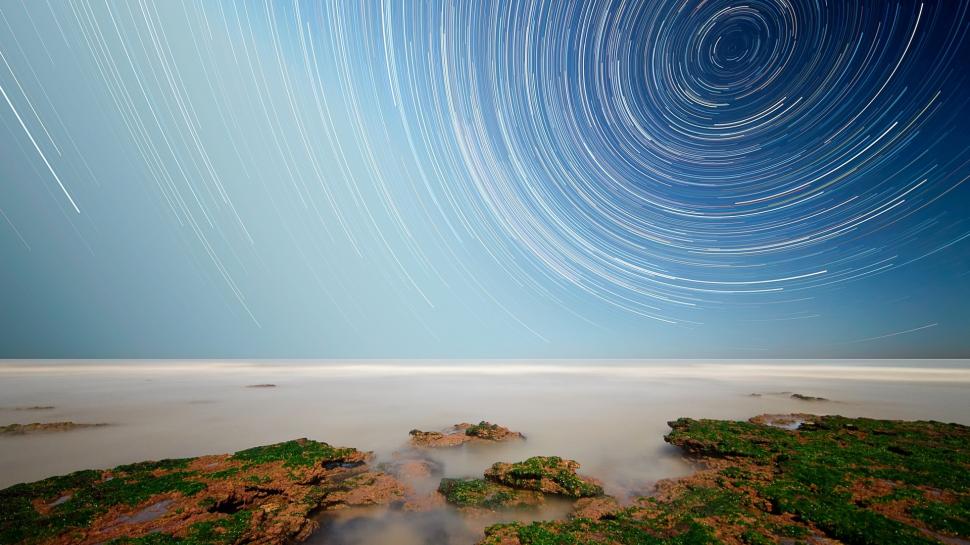 Nature, Star Trails, Long Exposure, Water, River wallpaper,nature HD wallpaper,star trails HD wallpaper,long exposure HD wallpaper,water HD wallpaper,river HD wallpaper,1920x1080 HD wallpaper,1920x1080 wallpaper