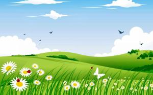 Flowers In The Meadow wallpaper thumb