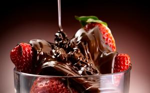 Chocolate covered strawberries wallpaper thumb