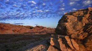 Clouds Over A Desert Valley wallpaper thumb