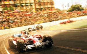 Race Car Race Track Formula One F1 Drawing HD wallpaper thumb