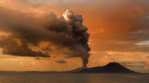 Tavurvur Volcano Eruption Smoke HD wallpaper thumb