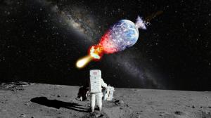 Astronaut NASA Moon Landing Moon Explosion Galaxy Milky Way Stars Earth Planet HD wallpaper thumb