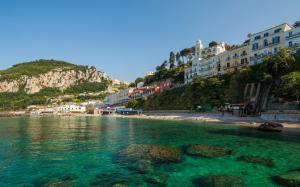 Anacapri, Capri, Italy, city, island, coast, sea, rocks, houses wallpaper thumb