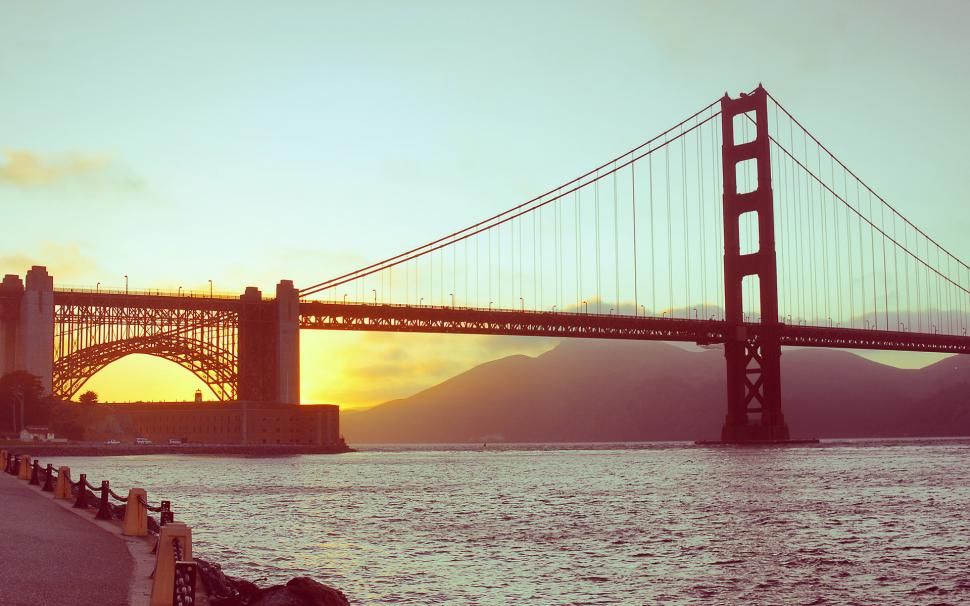 Golden Gate Bridge Bridge San Francisco Sunset Ocean HD wallpaper,ocean HD wallpaper,sunset HD wallpaper,architecture HD wallpaper,bridge HD wallpaper,golden HD wallpaper,san HD wallpaper,gate HD wallpaper,francisco HD wallpaper,1920x1200 wallpaper