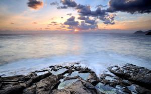 Sunset sea landscape wallpaper thumb