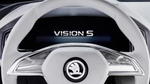 Skoda Vision S Logo wallpaper thumb