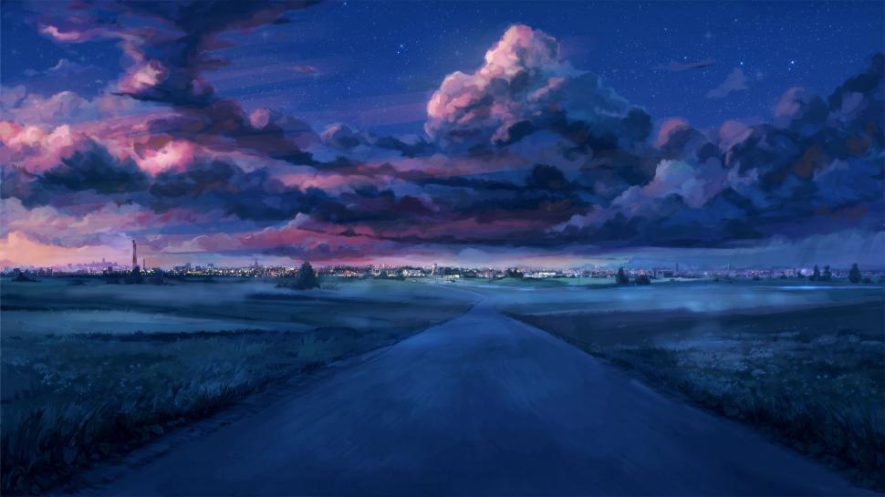 Road And Stormy Clouds wallpaper,Scenery HD wallpaper,1920x1080 wallpaper