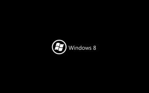 Black Background, Windows 8, Minimalism wallpaper thumb