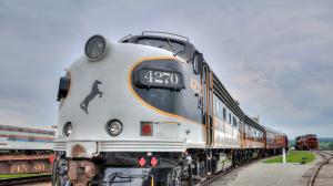 Railway, Train, Vehicle, Pennsylvania, USA, Diesel Locomotives, Clouds, Horse, Rail Yard wallpaper thumb
