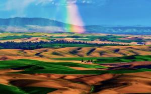 HDR Rainbow Landscape wallpaper thumb