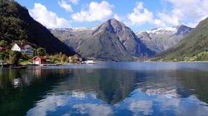 Village In Sognefjord Norway wallpaper thumb