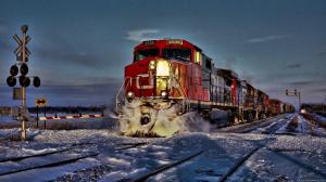 Great Train In Winter wallpaper thumb