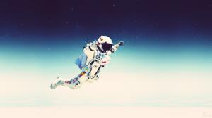 Astronaut, Free Falling, Space, Sky wallpaper thumb