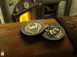 Skyrim Elder Scrolls Coins HD wallpaper thumb